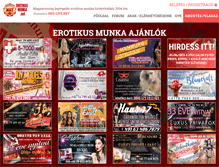 Tablet Screenshot of erotikusmunka.net